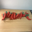 Vintage String Red Hot Chili Peppers Plush Stuffed Vegetable Soft Toy 24". Fixed Price $7.20.