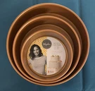 Set Of 3 Cake Pans, Ayesha Curry, Modern Traditions, 6 8 10 Inch, Nwt. Fixed Price $23.99.