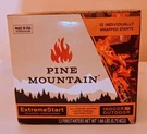 Extremestart 12 Pack Pine Mountain Firestarters Wrapped. Fixed Price $17.00.