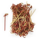 Knotted Skewers Picks Tea Red Knot, Lengths 3.14" To 7.1" Bamboomn. Fixed Price $35.25.