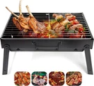 Folding Portable Barbecue Charcoal Grill Bbq Tabletop Outdoor Stainless Steel. Fixed Price $46.19.