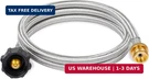 Shinestar Propane Hose Adapter & 5 Ft Braided For Coleman Stoves, Blackston. Fixed Price $27.17.