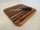 Black Walnut/pink Ivory/cherry/teak End Grain Hardwood Cheese/charcuterie Plate. Fixed Price $64.99.