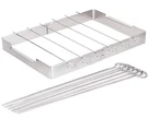 Rack Set For GRILL,12PCS 12INCH Stainless Steel Square Barbecue Skewer.. Fixed Price $23.31.