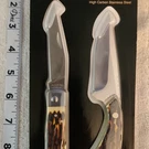 Uncle Henry Multi-tool Knife Set, Saw, Clip Point, Drop High Carbon Steel. Fixed Price $20.00.