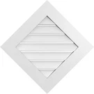GVPDI30X3001SF Diamond Surface Mount Pvc Gable Vent, Factory Primed White. Fixed Price $132.30.
