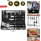 Barbecue Grill Tools Set 22PCS Stainless Steel Utensils Kit With Aluminum Case. Fixed Price $57.12.
