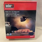 New Open Box Tested Weber 6427 Grill Out Table Goose-neck Light Black Flexible. Fixed Price $26.00.
