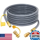 Azdele Upgraded 24 Feet 1/2 Inch Natural Gas Hose Propane Extension Kit. Fixed Price $85.73.