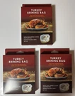 (3) Turkey Brining Bags Extra Thick Easy Closure Leak Proof, Holds 20 Lb. Fixed Price $17.99.