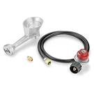 Propane Cast-iron Round Burner 4FT 20PSI High Pressure Regulator Hose& Fitting. Fixed Price $32.99.