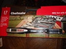 Chefmate 17 Piece Stainless Steel Bbq Set With Electronic Fork Case New. Fixed Price $49.99.