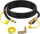 7FT Quick Connect Rv Propane Hose With 1/4" Safety Shutoff Valve And Male. Fixed Price $32.85.