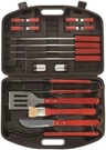 19 Pcs Wood Stainless Steel Bbq Tool Set Tongs And Accessories By Kitchenworthy. Fixed Price $18.99.