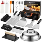 Romanticist 29PCS Griddle Accessories Set - Flat Top Teppanyaki Spatula Black. Fixed Price $45.56.