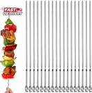 18PCS Kabob Skewers Flat Metal Bbq Barbecue 16" Long Stainless Steel Shis. Fixed Price $13.08.