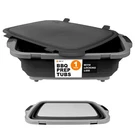 Drip Ez Collapsible Bbq Prep Tub - For Meal Marinating Food Xl, Black. Fixed Price $78.29.