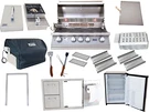Lion Package 32" Grill, Side Burner, Mini Fridge + Storage Door/drawers!. Fixed Price $3300.00.