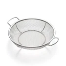 Outset Mesh Grill Roasting Basket With Handles, Stainless Steel, Shallow, 12".... Fixed Price $43.02.