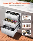 Vevor Triple-access Stainless Steel Outdoor Kitchen Drawer, 18X23X23. Fixed Price $163.99.