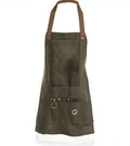 Bbq Apron With Tools & Bottle Opener, Distressed Waxed Canvas For Grilling. Fixed Price $79.87.