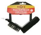 Mr Bar-b-q 06010SSX Dual Head Grill Brush Stainless Bristle & Scraper. Fixed Price $12.99.