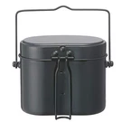 (logos) Hango Pot With Handle Frying Pan Outdoor Emergency Black. Fixed Price $41.11.