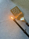 Bait Cast Fishing Pole Bbq Spatula + Lighter Novelty Unique Classic Gift Grill. Fixed Price $20.00.