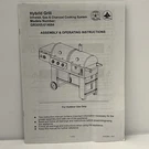 Hybrid Infrared Gas & Charcoal Grill Assembly Operating Instructions Manual.. Fixed Price $14.00.