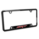 Srt Logo Black Insert Stainless Steel License Plate Frame For Dodge Jeep. Fixed Price $45.99.