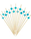 100PCS Minisland Sky Blue Pearl Cocktail Picks, 4.7 Inch Long. Fixed Price $10.00.