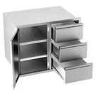 Outdoor Kitchen Combo Cabinet Built-in Triple Drawers&door Storage. Fixed Price $319.00.