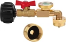 Propane Refill Adapter With Valve & Gauge 90 Elbow For 1LB From 20LB Tank. Fixed Price $26.85.