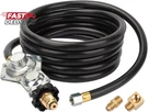 F273684 12 Ft Propane Tank Hose With Two Stage Regulator Compatible Mr Heat. Fixed Price $51.78.