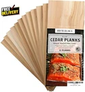 12 Pack Cedar Planks For Grilling Salmon And More Sourced Made The Usa. Fixed Price $22.74.