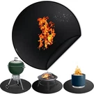 40" Round 39.5 Inch Fireproof Pit Mat, Black Double Sided. Fixed Price $28.73.
