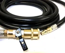 12FT Propane Quick Disconnect Hose W/shut Off Valve Camper Rv Bbq Grill. Fixed Price $29.99.