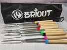 Briout Extendable Stainless Steel Roasting Sticks - Smores For Fire Pit. Fixed Price $18.50.