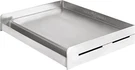 100% Stainless Steel Universal Griddle Even Heating Cross Bracing For Charcoal. Fixed Price $66.92.