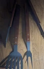 Nexgrill 3 Piece Barbecue Bbq Tool Set Brand New Long Fork Tongs Spatula. Fixed Price $22.44.