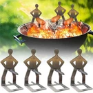 Bbq Stainless Steel Rack Roster Funny Guys Hot Dog Sausage Stand Holder Grill. Fixed Price $9.99.