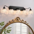 Vintage Bathroom Fixtures, 5 Vanity Light, Black Matte A.... Fixed Price $179.99.