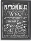 The Kids By Stupell White Playroom Rules Use Kind Words Black Framed Wall. Fixed Price $104.27.