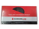 Kamado Joe Half Moon Cast Iron Reversible Grill Griddle 18X9X.944 Thick New. Fixed Price $56.40.