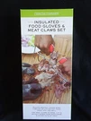 Insulated Food Gloves & Meat Claws Set Charcoal Companion Stainless Steel Nib. Fixed Price $17.99.