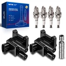 Kax 2PCS Ignition Coils And 4PCS Iridium Spark Plugs Kit W/magnetic Socket.... Fixed Price $73.90.