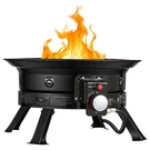 Uimoso 19-INCH Portable Propane Fire Pit, 53000BTU Gas Bowl For Outdoor Use. Fixed Price $90.99.