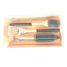 Culina Grilling/bbq Tool Set 8-PC. Stainless Steel With Soft Touch Handles. Fixed Price $34.85.
