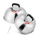 Leonyo Cheese Melting Dome Set Of 2, Stainless Steel 12 Inch Round Steaming B.... Fixed Price $43.23.