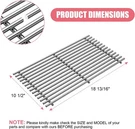 Bmmxbi 720-0709 Grate Replacement Parts For Kitchenaid 5-BURNER Grill, 18. Fixed Price $44.95.